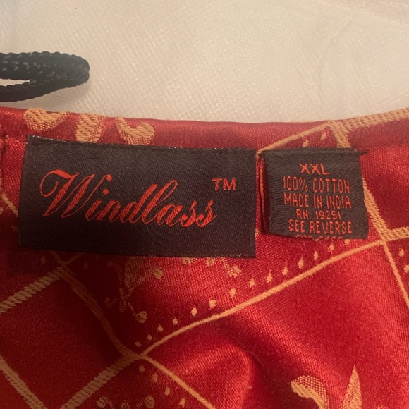 Rick red and gold gown. Plus size XXL.  Corset back. - Picture 7 of 9